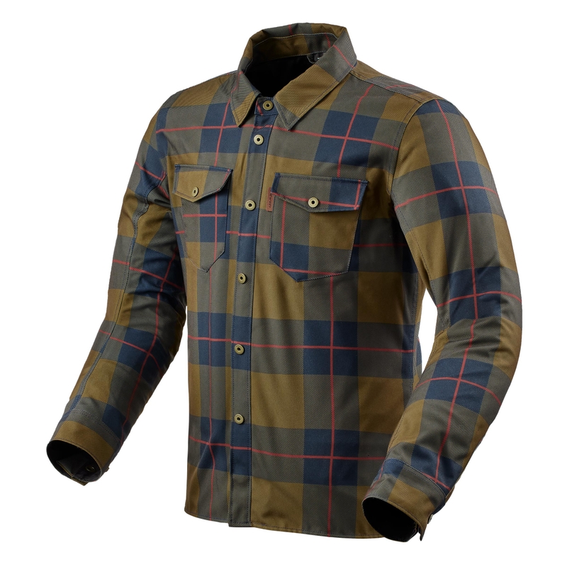 Camicia da moto Revit Bison 2 H2O marrone