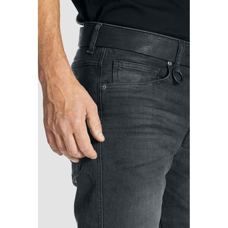 Jeans moto PANDO MOTO Robby Slim nero Saldi
