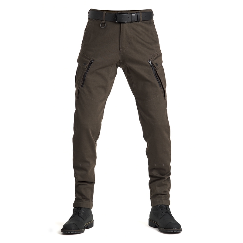 Jeans moto PANDO MOTO Mark Kev verde oliva Saldi