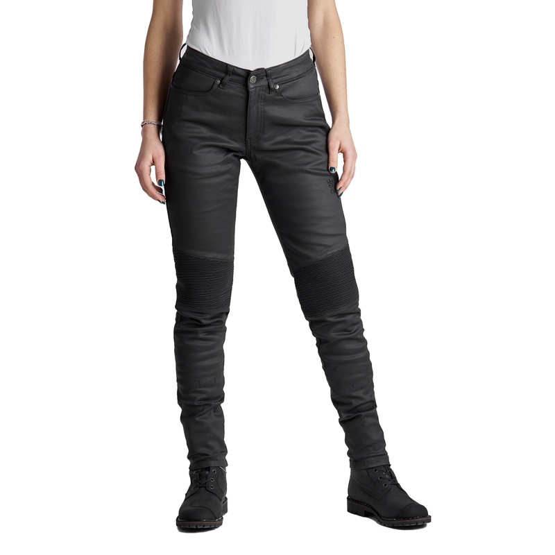 Jeans moto donna PANDO MOTO Kusari Kev nero Saldi