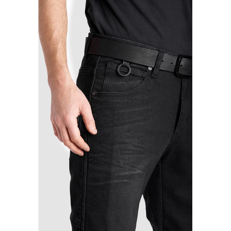 Jeans moto PANDO MOTO Boss Dyn nero Saldi