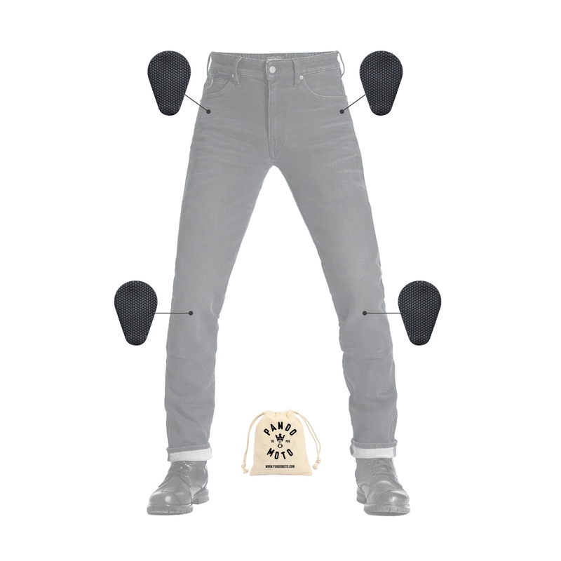 Jeans moto PANDO MOTO Boss Dyn nero Saldi