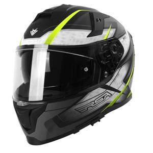 Casco moto integrale RSA Rapid grigio-giallo fluo Saldi