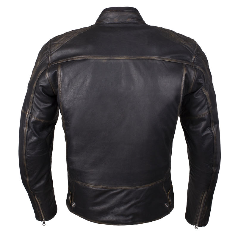 Giacca da moto Street Racer Tribe Retro Brown