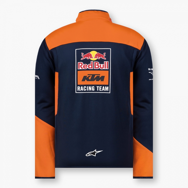 Giacca softshell KTM Red Bull Racing 22 blu-arancio Saldi