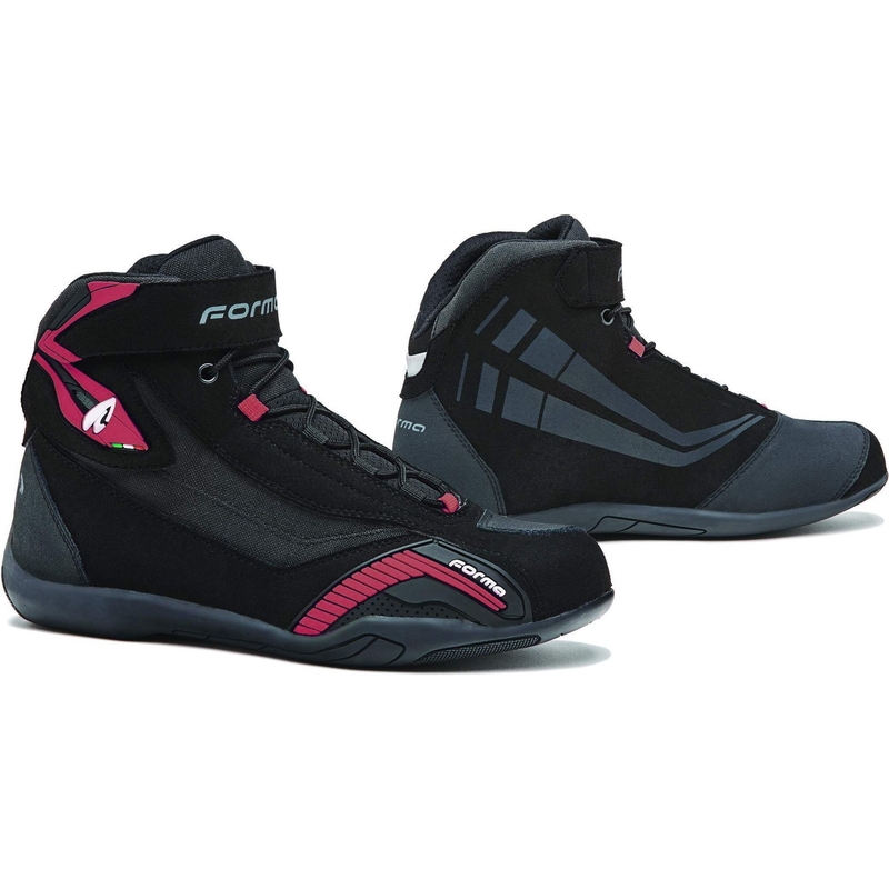 Stivali da moto Forma Genesis da donna neri e rosa