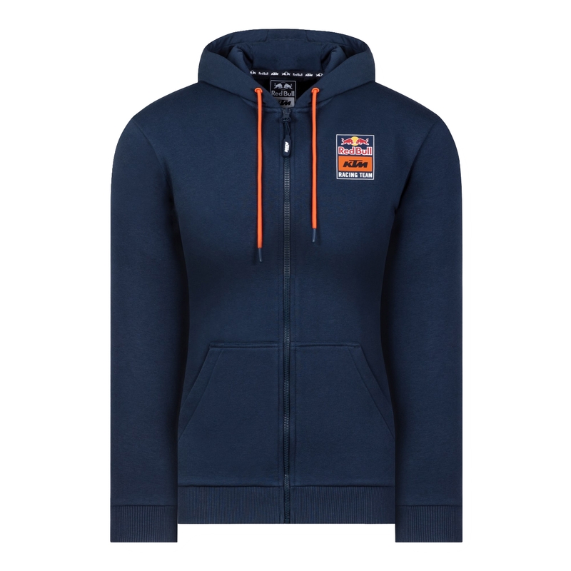 Felpa donna KTM Backprint Red Bull Zip blu Saldi