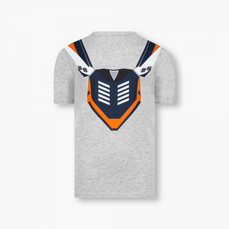 Maglietta da bambino KTM Rock Solid Red Bull grigio Saldi