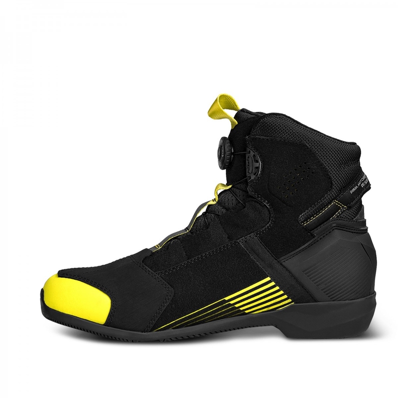 Stivali da moto Shima Edge Vent Nero-Giallo Fluo