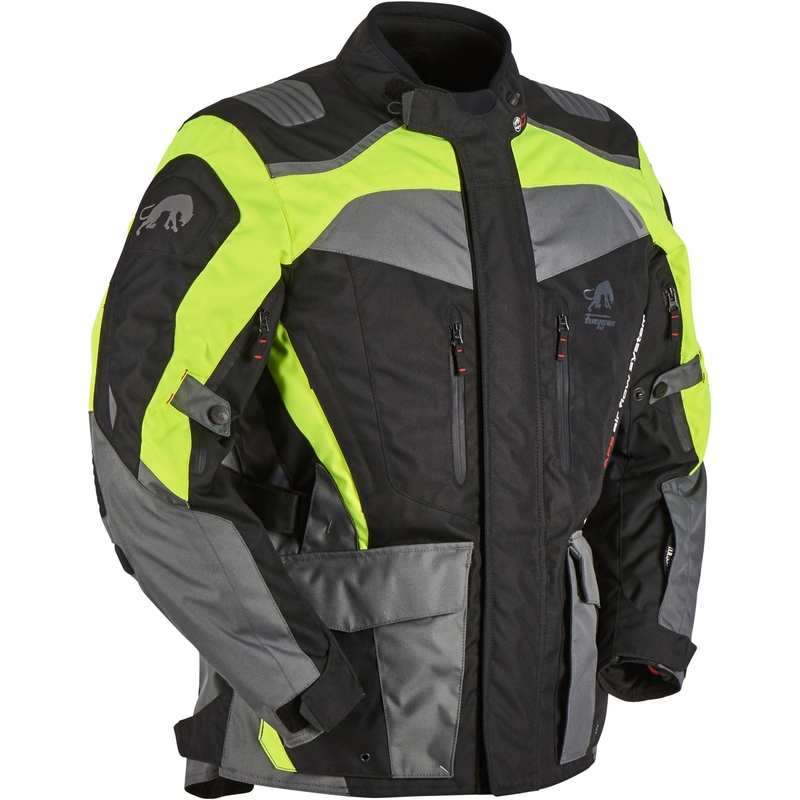 Giacca da moto Furygan Apalaches nero-giallo fluo