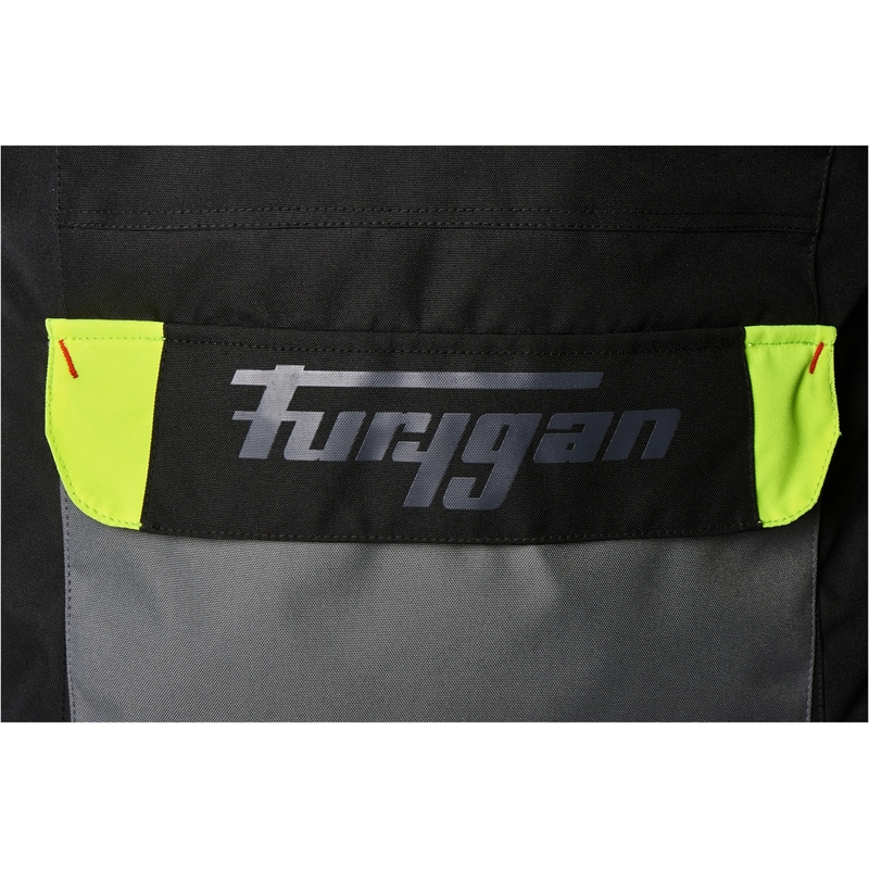 Giacca da moto Furygan Apalaches nero-giallo fluo