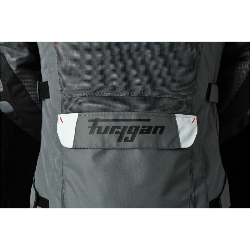 Furygan Apalaches Giacca moto ventilata 2 in 1 grigio-rosso-nero