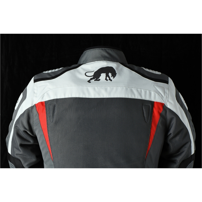 Furygan Apalaches Giacca moto ventilata 2 in 1 grigio-rosso-nero