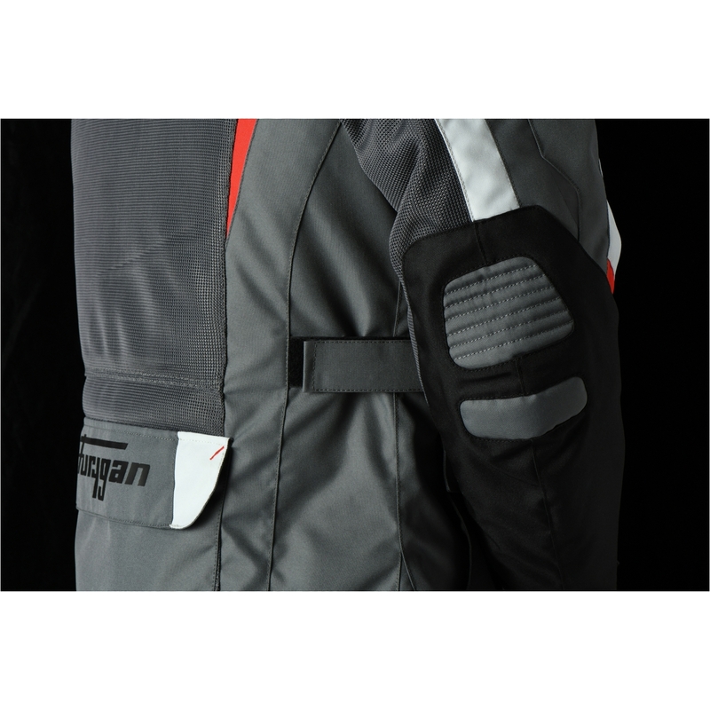 Furygan Apalaches Giacca moto ventilata 2 in 1 grigio-rosso-nero