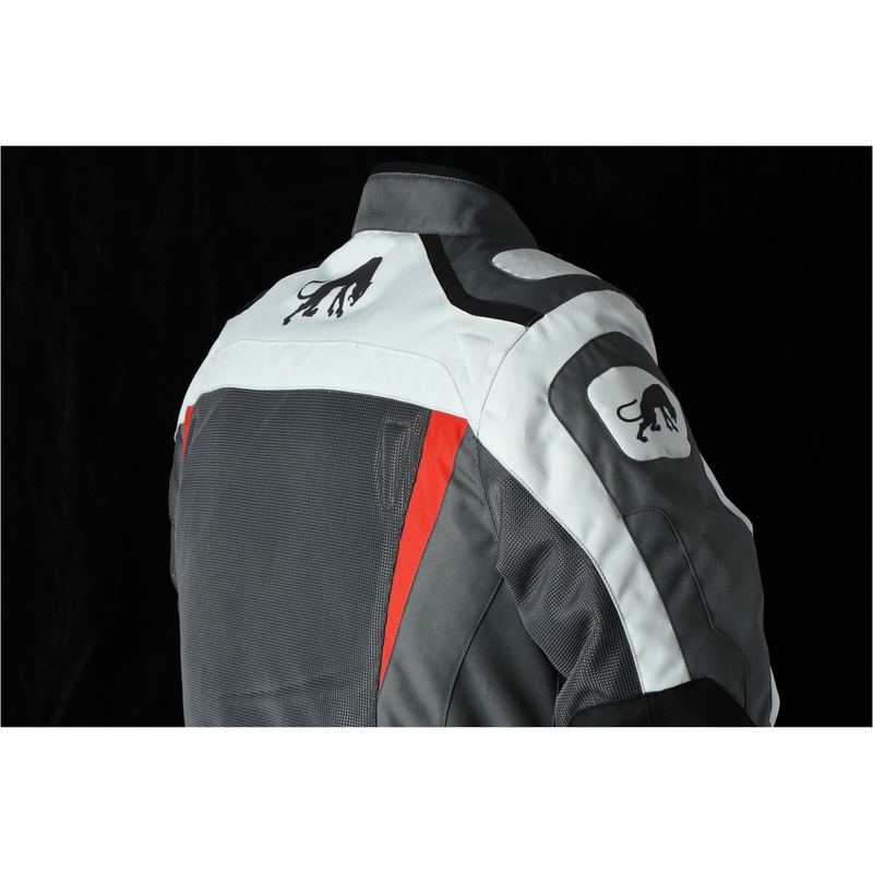 Furygan Apalaches Giacca moto ventilata 2 in 1 grigio-rosso-nero