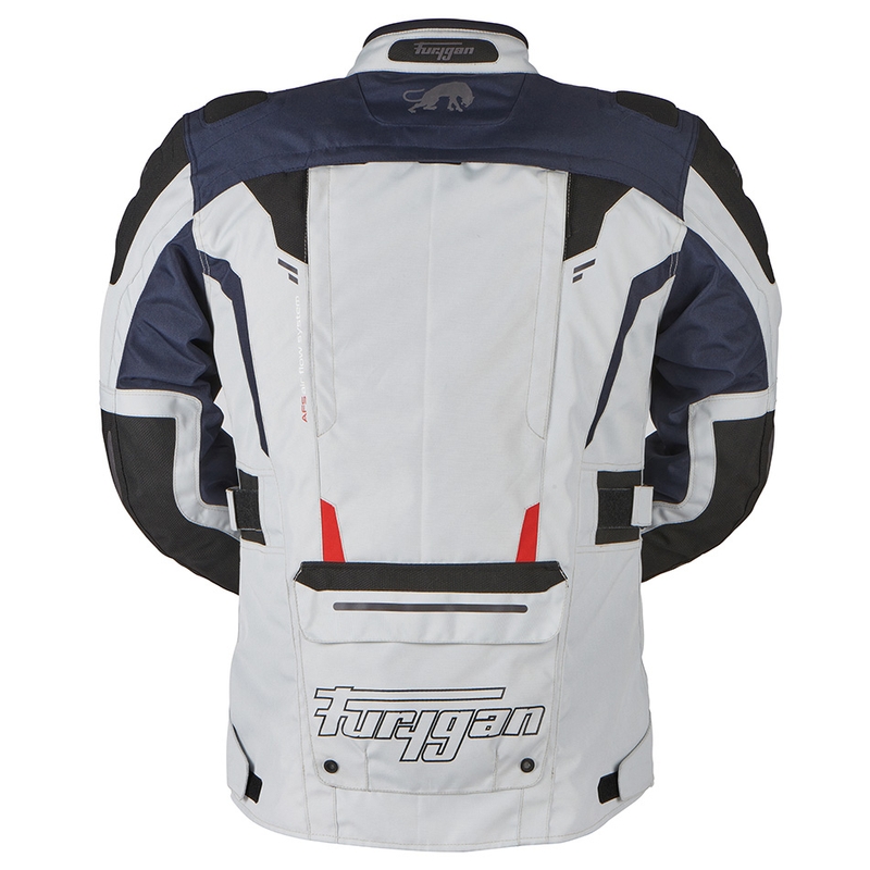 Giacca da moto Furygan Brevent 3 in 1 grigio-nero-rosso-blu Saldi
