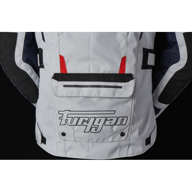 Giacca da moto Furygan Brevent 3 in 1 grigio-nero-rosso-blu Saldi