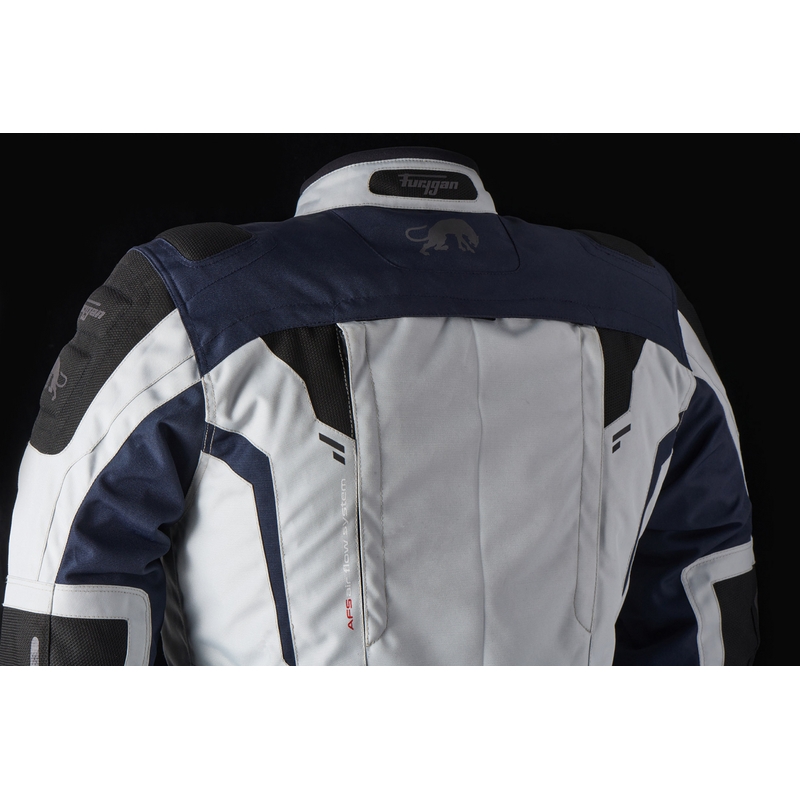 Giacca da moto Furygan Brevent 3 in 1 grigio-nero-rosso-blu Saldi