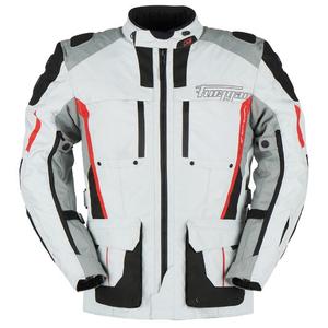 Giacca da moto Furygan Brevent 3-in-1 bianco-grigio-rosso-nero