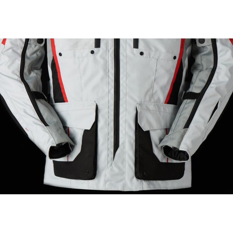 Giacca da moto Furygan Brevent 3-in-1 bianco-grigio-rosso-nero Saldi