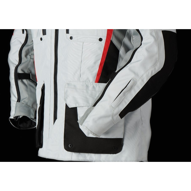 Giacca da moto Furygan Brevent 3-in-1 bianco-grigio-rosso-nero Saldi