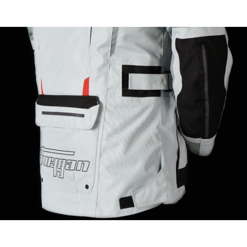 Giacca da moto Furygan Brevent 3-in-1 bianco-grigio-rosso-nero Saldi