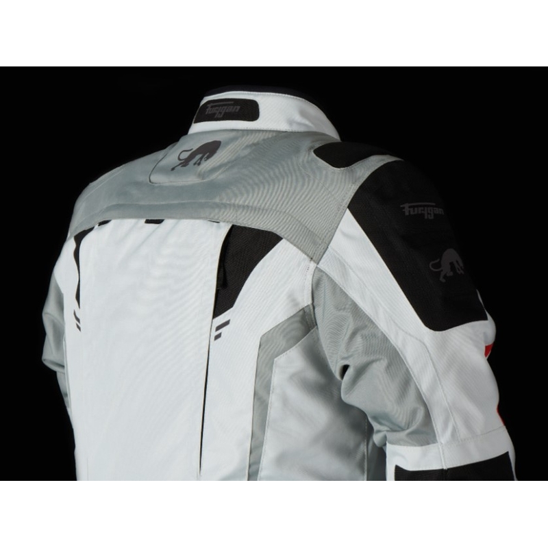 Giacca da moto Furygan Brevent 3-in-1 bianco-grigio-rosso-nero Saldi