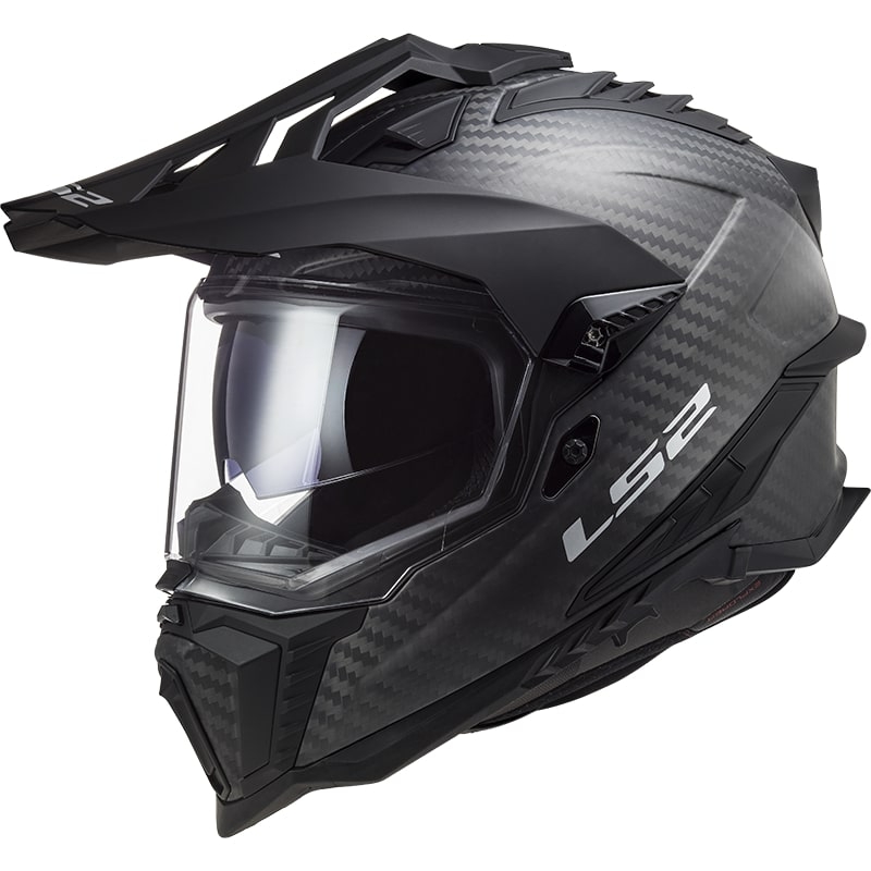 Casco da enduro LS2 MX701 Explorer C Solid Carbon Black Matte