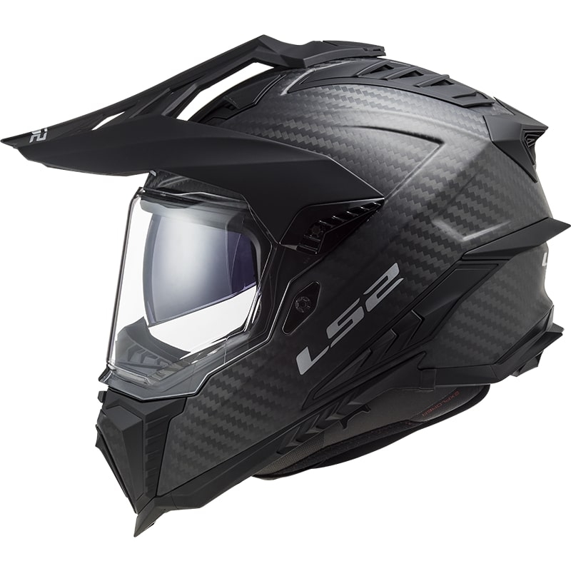 Casco da enduro LS2 MX701 Explorer C Solid Carbon Black Matte