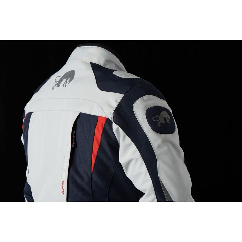 Giacca da moto Furygan Apalaches rosso, bianco e blu da donna
