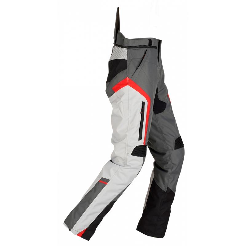 Pantaloni da moto Furygan Apalaches nero-bianco-rosso-grigio Saldi