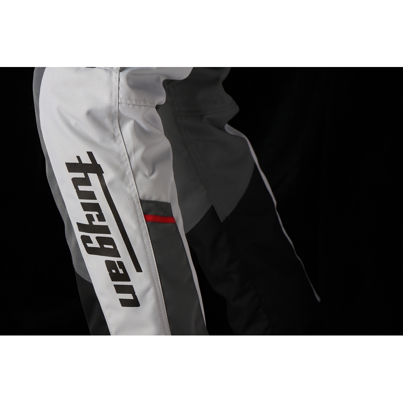 Pantaloni da moto Furygan Apalaches nero-bianco-rosso-grigio Saldi