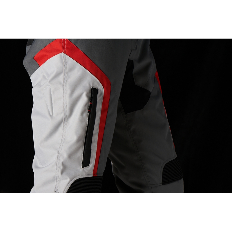Pantaloni da moto Furygan Apalaches nero-bianco-rosso-grigio Saldi