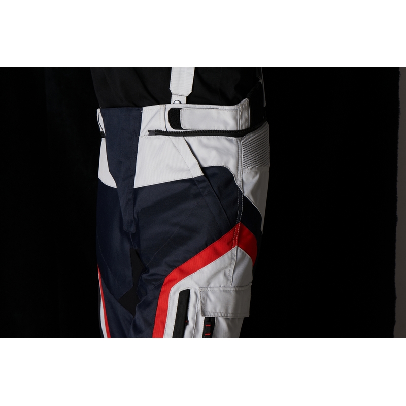 Pantaloni moto Furygan Apalaches nero-rosso-bianco-blu Saldi