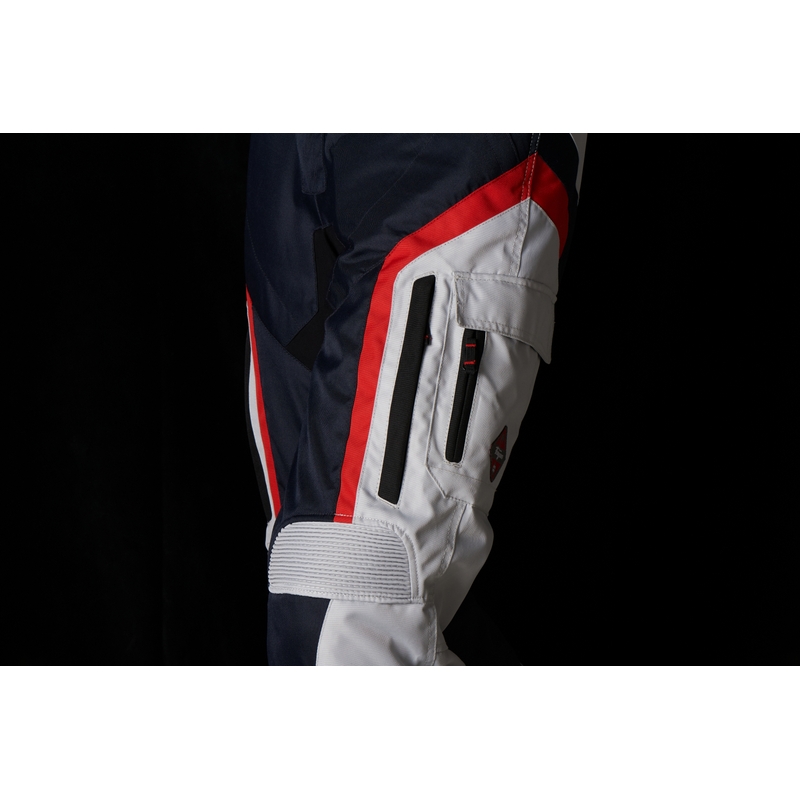 Pantaloni moto Furygan Apalaches nero-rosso-bianco-blu Saldi