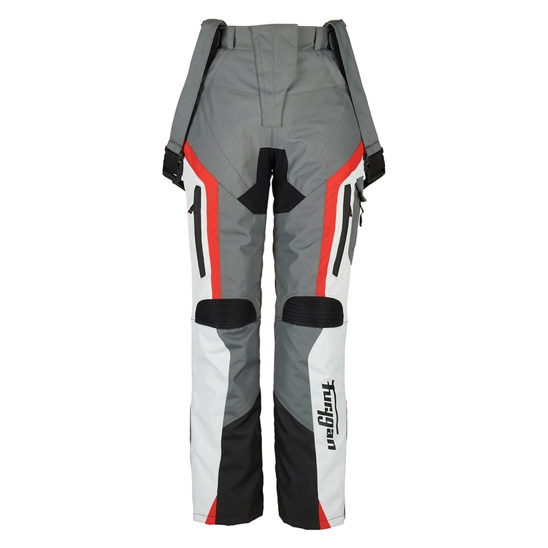 Pantaloni moto Furygan Apalaches nero-rosso-bianco-grigio da donna Saldi