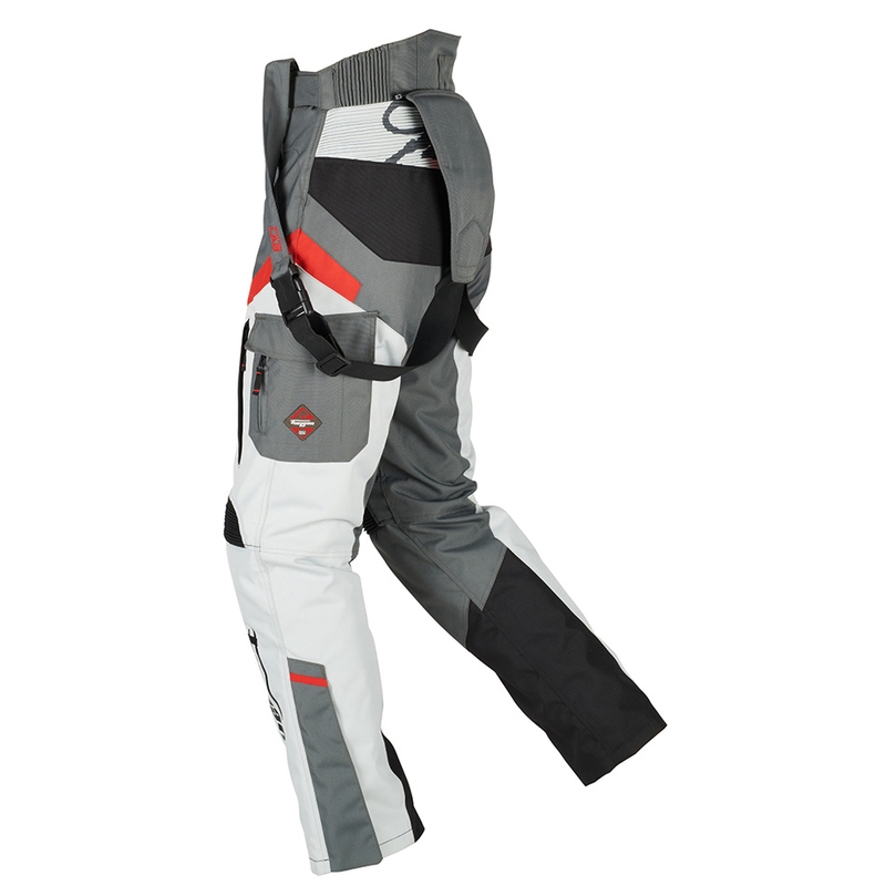 Pantaloni moto Furygan Apalaches nero-rosso-bianco-grigio da donna Saldi