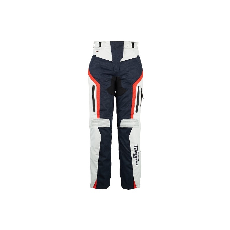 Pantaloni moto Furygan Apalaches nero-rosso-bianco-blu da donna Saldi