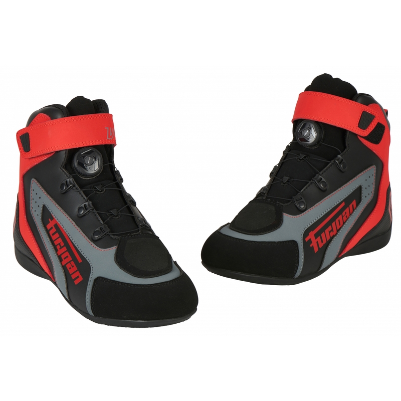 Stivali da moto Furygan V4 Easy D3O Nero-Rosso