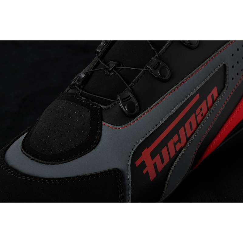 Stivali da moto Furygan V4 Easy D3O Nero-Rosso