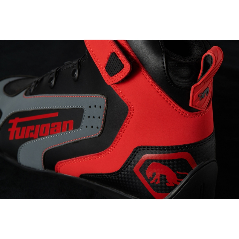 Stivali da moto Furygan V4 Easy D3O Nero-Rosso