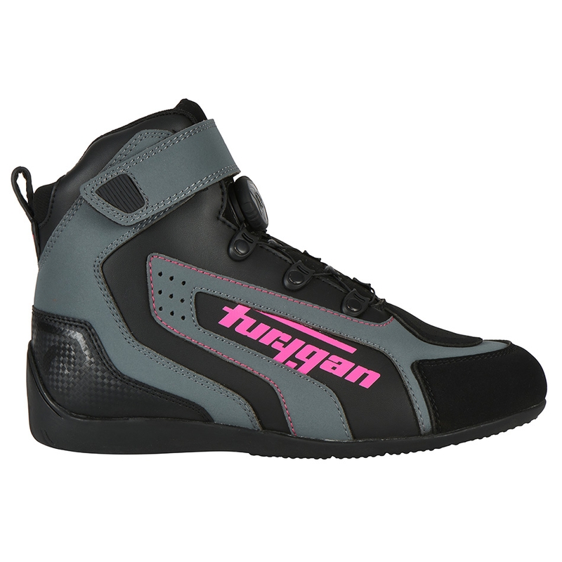 Stivali da moto da donna Furygan V4 Easy D3O Nero-Grigio-Rosa