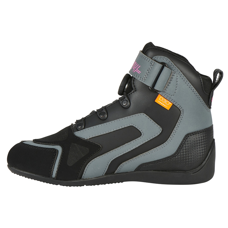 Stivali da moto da donna Furygan V4 Easy D3O Nero-Grigio-Rosa