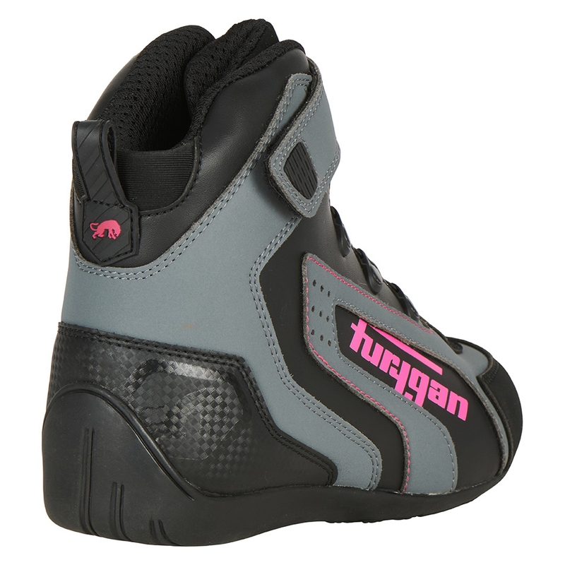 Stivali da moto da donna Furygan V4 Easy D3O Nero-Grigio-Rosa