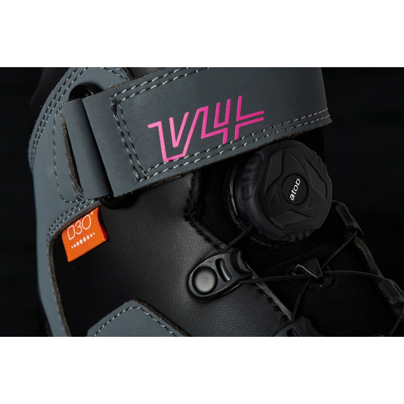 Stivali da moto da donna Furygan V4 Easy D3O Nero-Grigio-Rosa