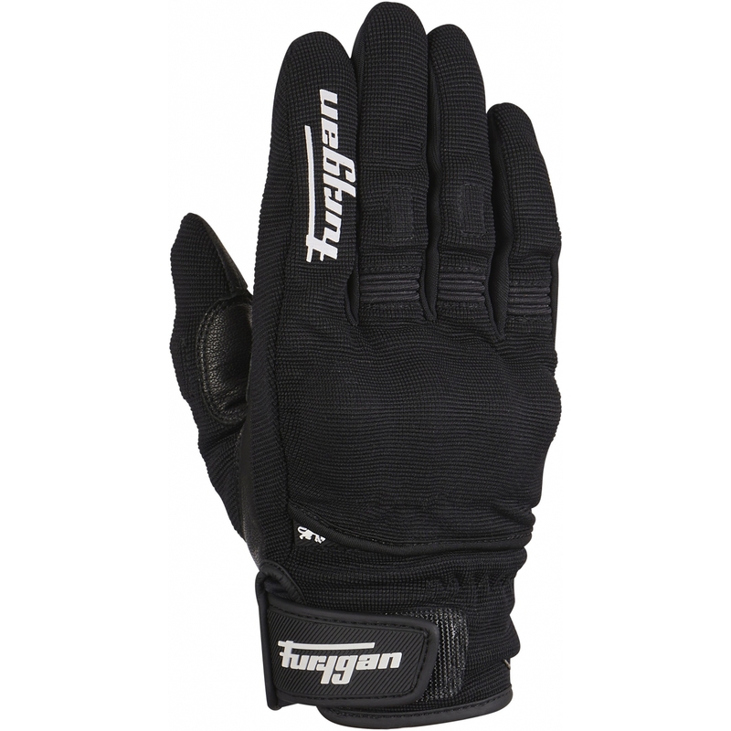 Guanti da moto Furygan Jet D3O bianco e nero