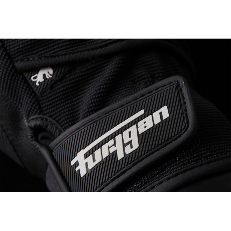 Guanti da moto Furygan Jet D3O bianco e nero
