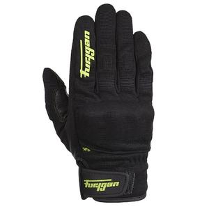 Guanti da moto Furygan Jet D3O nero-verde fluo
