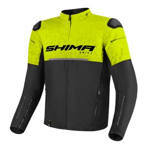 Giacca da moto Shima Drift nero-giallo fluo