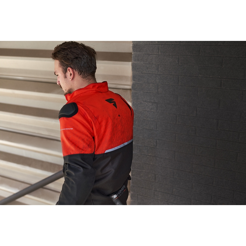 Giacca da moto Shima Drift nero-rosso